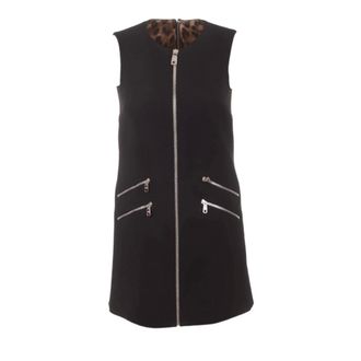 Dolce & Gabbana Sleeveless Zipped Short Dress - female - Dolce & Gabbana - Short Dresses - Black - 2XL - Dresses