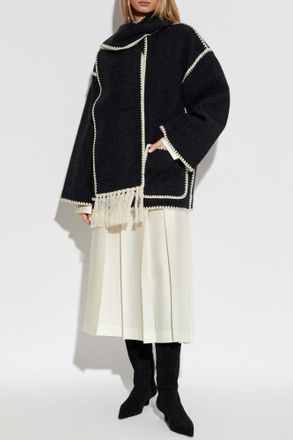 Toteme Wool Coat, Womens, Grey