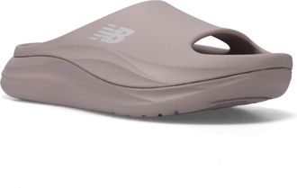 New Balance Mens Slide Sandal, T. Salt/Grey Matter, 11