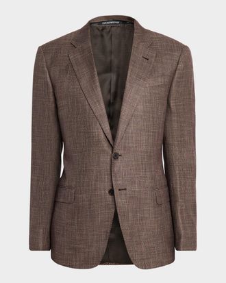 Emporio Armani Mens Bamboo Viscose Birdseye G Line Sport Coat