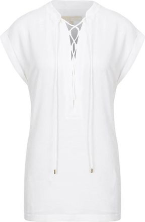 Michael Kors Blouse overhemd - Dames - Blouses - Wit - M - Katoen - Overhemden