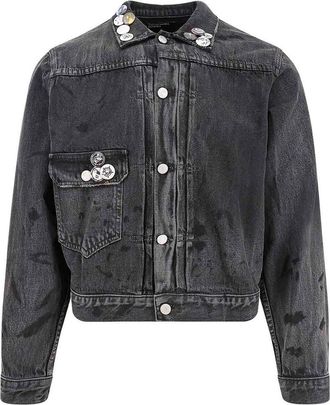 Enfants Riches Deprimes Jeans jacket with disinset effect