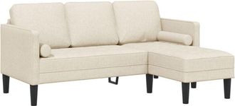 vidaXL Sofa Set Linen 173 x 131 x 67 cm Fabric Vidaxl