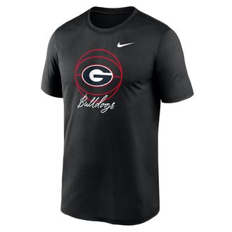 Nike Georgia Primetime Nike Mens Dri-FIT College T-Shirt in Black | NKGK00AGBN-L42