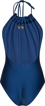 Zimmermann Womens One-Piece Swimsuit Aster Dark Cobalt Blue Polyamide Swimwear Sea Clothing