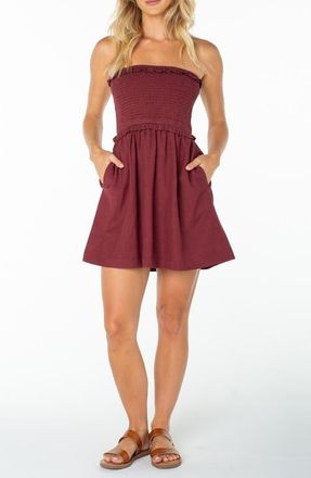 Roxy Avalon Tube Minidress in Port at Nordstrom, Size Medium