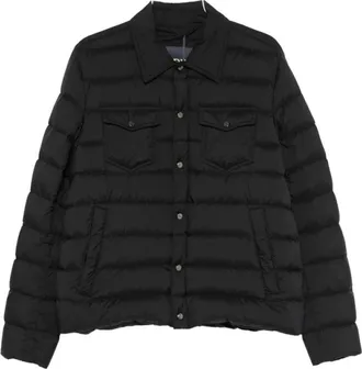 Herno Pi 002Ule 12456Z Jas - Heren - Gewatteerde jassen - Zwart - 2XL - Leer - Jassen