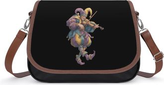 Generic Jester Playing Violin Fashion Womens Crossbody Bags Novelty Handbag Shoulder Bag Purse