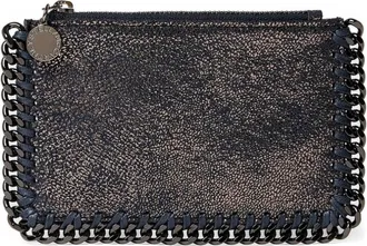 Stella McCartney Falabella Card Holder - female - Stella McCartney - Wallets & Cardholders - Blue - ONE SIZE - Accessories