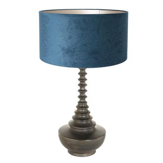 Steinhauer Anne Lighting - L&aacute;mpara De Mesa - Bois - Negro - Madera Velours