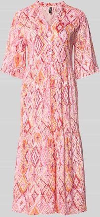 Vero Moda Ausgestelltes Maxikleid aus reiner Viskose Modell EASY JOY in Rosa Melange, Gr&ouml;&szlig;e XS