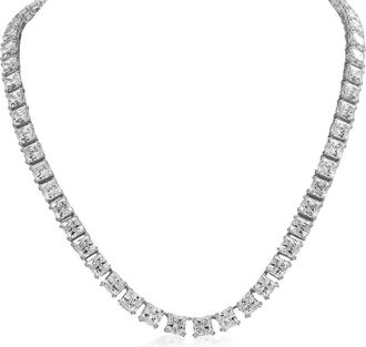 Swarovski Millenia Rhodium Plated Square Necklace