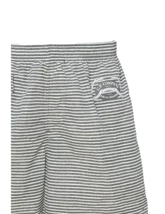 C.P. Company Horizontal Striped Polyamide Swim Shorts - Gray