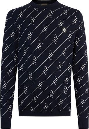 Billionaire Boys Club Pullover girocollo All-Over BB - - Knitwear - Uomo - Blu - M