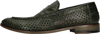 J.P. David Mocassins - Heren - Loafers - Groen - 41 EU - Leer - Schoenen