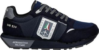 Aeronautica Sc 0292 Sneaker - Heren - Sneakers - Zwart - 44 EU - Leer - Schoenen