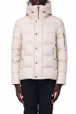 Moorer Hooded Zipper Jacket In Mandorla