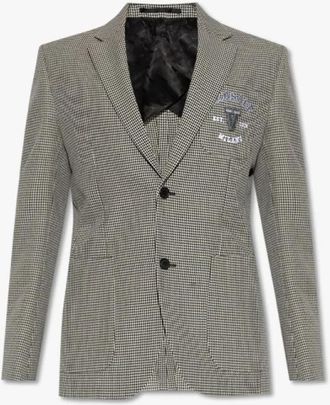 Versace Jacket - Heren - Blazers - Veelkleurig - L - Leer - Jassen