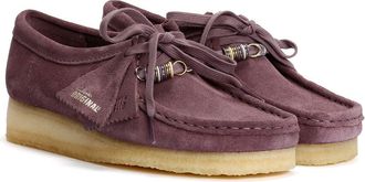 Clarks Wallabee Shoes UK 7 Purple