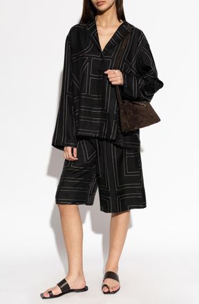 Toteme Silk Shirt, Womens, Black