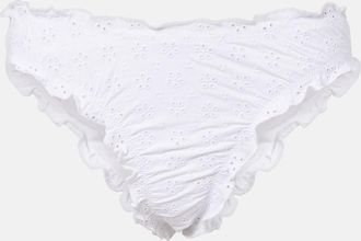 Polo Ralph Lauren Broderie anglaise ruffled bikini bottoms