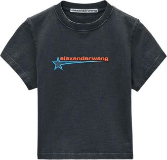 Alexander Wang Shrunken T-shirt - Zwart