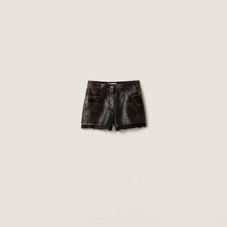Miu Miu Nappa leather shorts