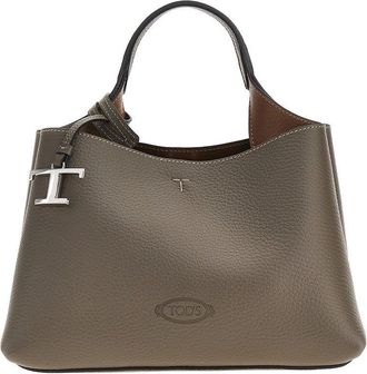 Tod's Grained leather micro shopping bag Woman One Size
