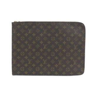 Louis Vuitton Pre-owned Clutches, female, Brown, Size: ONE SIZE Pre-owned Monogram Document Case