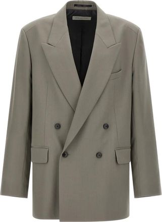 Dries Van Noten Blazers, male, Gray, M, Bishop Blazer