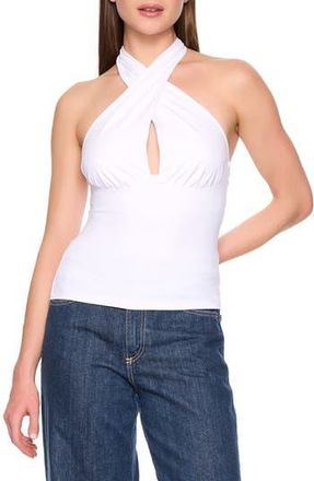 Susana Monaco Crossover Halter Top in Sugar at Nordstrom Rack, Size X-Large