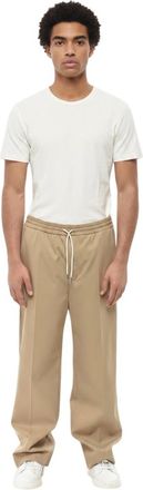1989 STUDIO Beige Relaxed Drawstring Pants