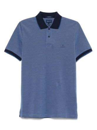 GANT logo-embroidered polo shirt - Blue