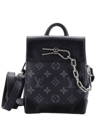 Louis Vuitton Steamer Bag Monogram Eclipse Nano (Authentic Pre-Loved)