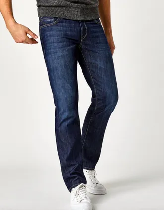Mavi Zach Straight Jean In Dark Maui