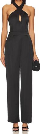 Paige Alimara Wide Leg Jumpsuit In Black