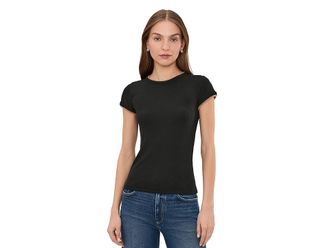 Nic+Zoe Perfect Knit Rib Double Layer T-Shirts Womens Clothing Black Onyx : XL, Cotton/Modal/Spandex