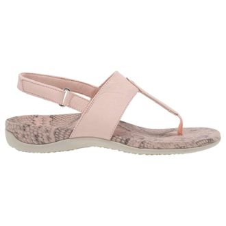 Vionic Rest Tala Leather Womens Hook and loop Sandals - Pale Blush - Size:UK 6.5