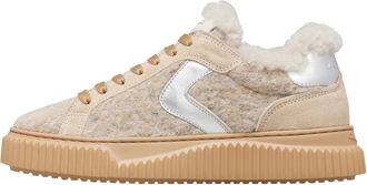 Voile Blanche Lipari Fur Sneakers - Dames - Winterlaarzen - Beige - 37 EU - Wol - Schoenen