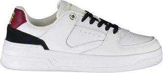 Tommy Hilfiger Leren Sneaker - Dames - Sneakers - Wit - 39 EU - Leer - Schoenen