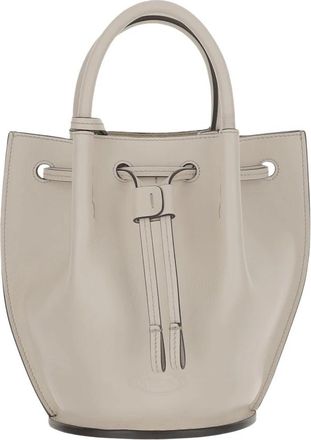 Tod's Leren Bucket Bag met Trekkoordsluiting - Dames - Schoudertassen - Wit - ONE Size - Leer - Tassen