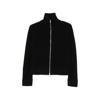 Maison Margiela Ribbed-knit Zip-up Jacket