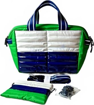 Think Royln Metro Tote & Pouch In Green