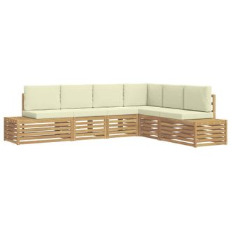 vidaXL Conjunto De Sof&aacute;s De Exterior Blanco 273 X 213,5 X 73 Cm Vidaxl