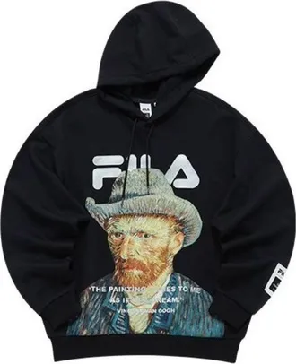 Fila x Van Gogh Museum Hoodie Black Multi-Color F11M218202F-BK