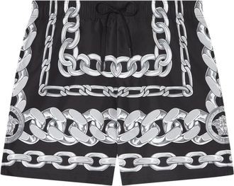 Versace Medusa Chains swim shorts - men - Polyester/Nylon/Polyester/Spandex/Elastane - 7 - Black