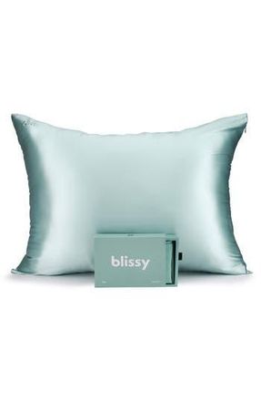 Blissy Mulberry Silk Pillowcase in Mint at Nordstrom Rack, Size Standard