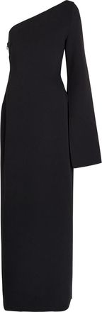 Solace London Alina One-shoulder Crepe Maxi Dress - Black - 16 (UK16 / XL)