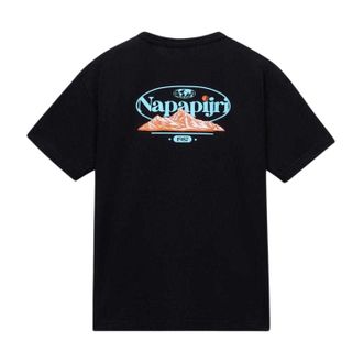 Napapijri Grafisch T-shirt voor heren (Zwart)