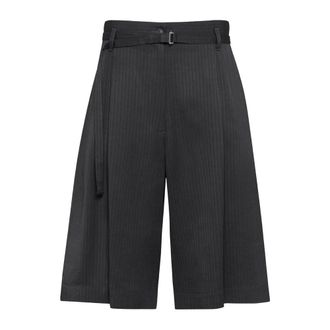 Tela Bermudas, female, Gray, S, Herringbone Bermuda Shorts